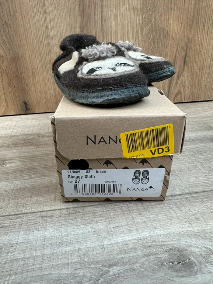 Chaussons Pantoufles ours Nanga 27 marron - photo numéro 4