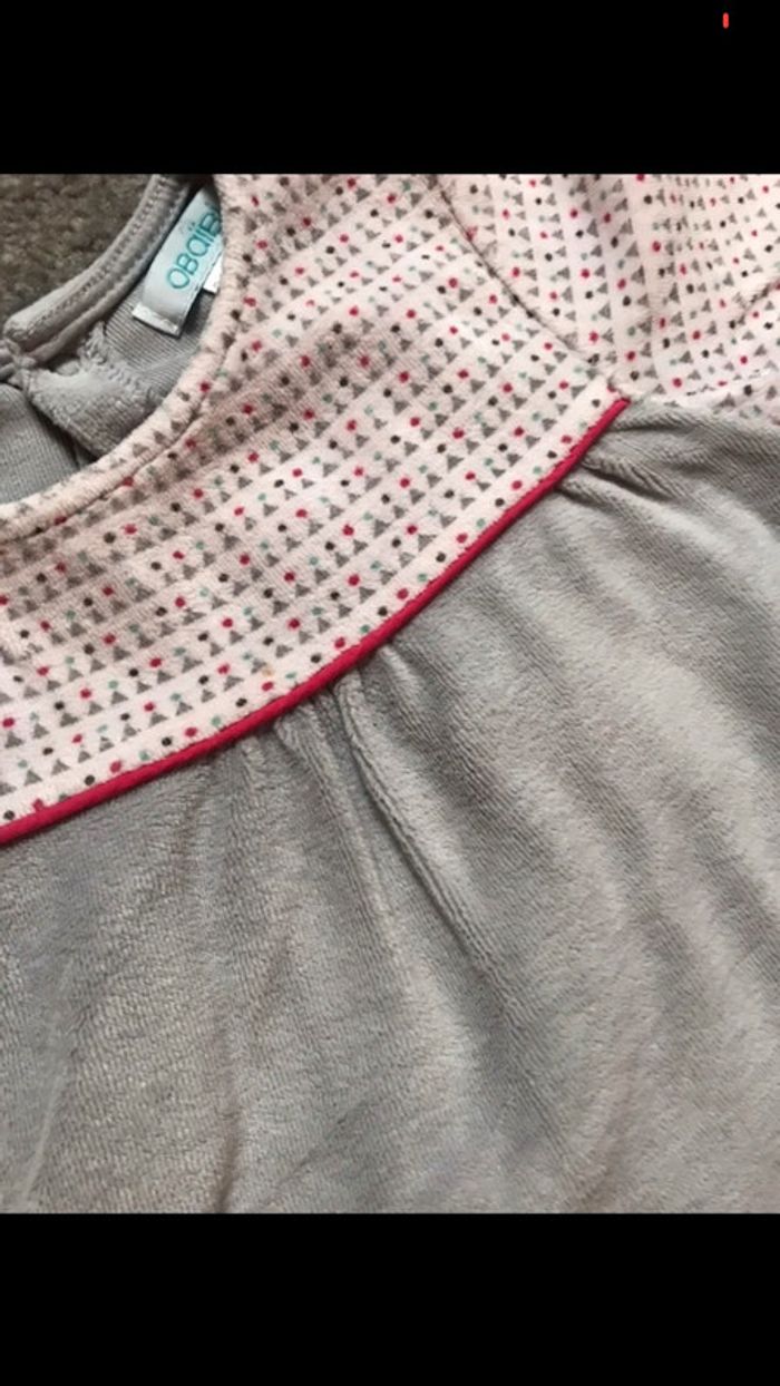 Pyjama velours 12 mois Obaibi - photo numéro 2