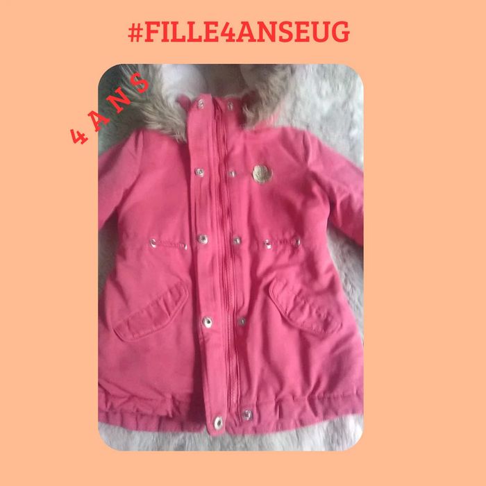 Manteau fille hiver parka 4 ans ou 102 cm - Vertbaudet - photo numéro 4