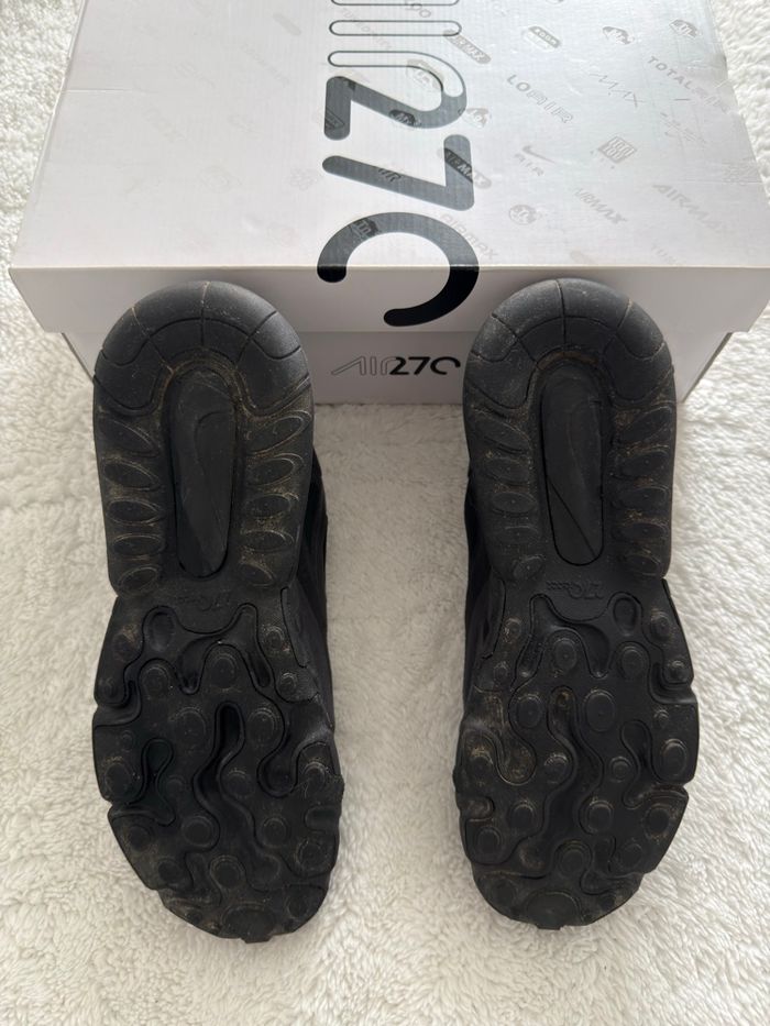 Nike Air Max 270 React - Noir / Gris pétrole - photo numéro 7