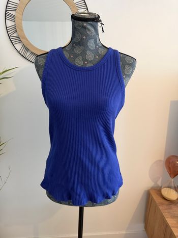Débardeur Promod bleu électrique taille 40 