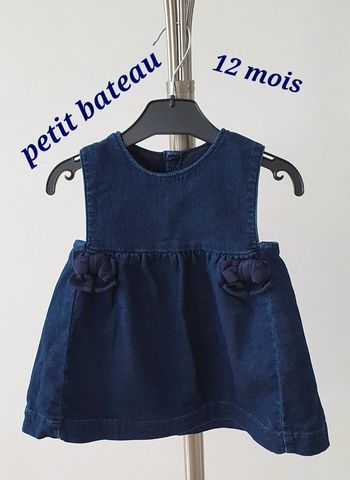 Robe jean petit bateau 12 mois