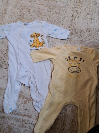Lot de 10 pyjama chaud bébé garçon 6 mois