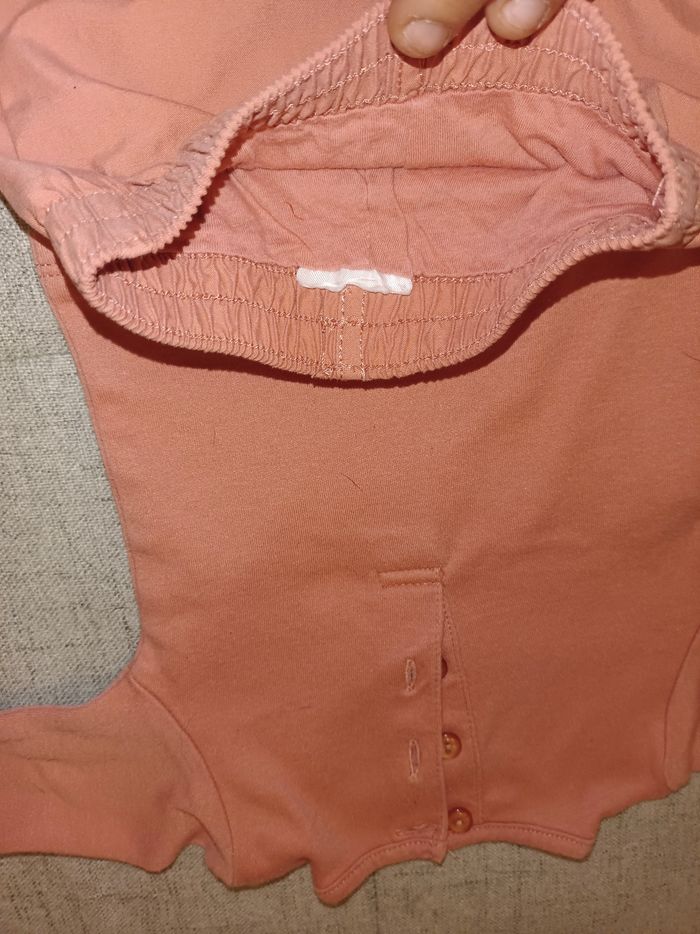 Ensemble pull et jogging vieux rose fille 3 mois - photo numéro 8