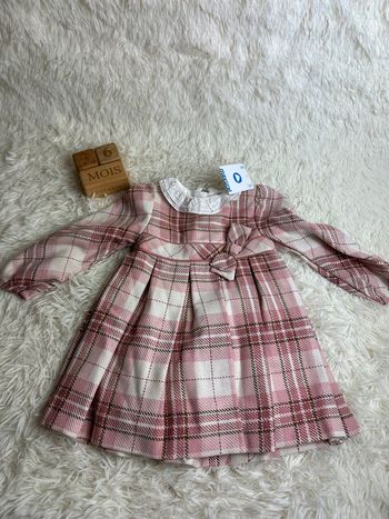 Robe à carreaux col à volants Mayoral taille 36 mois