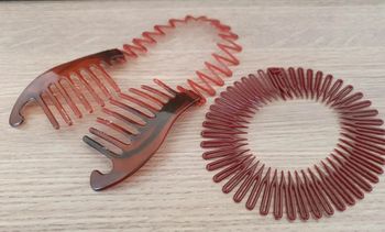Lot barrettes chignon