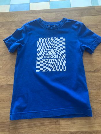 T-shirt Adidas bleu bic état neuf 