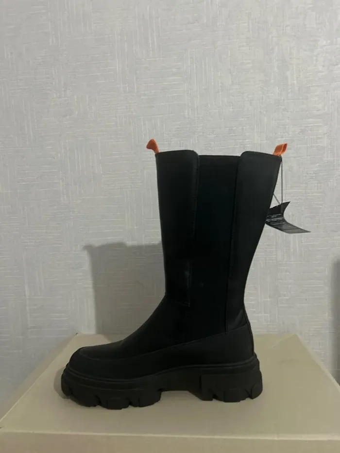 Bottes Only tola-7 tall pu chunky boot noires 40 - photo numéro 3