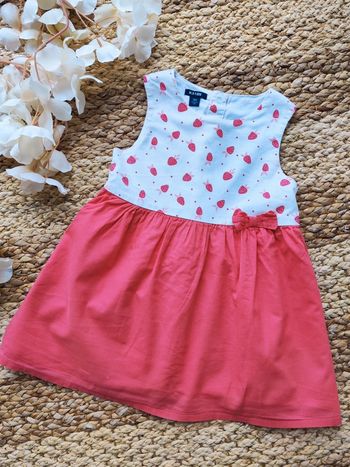Robe sans manche légère été fruits 18 mois