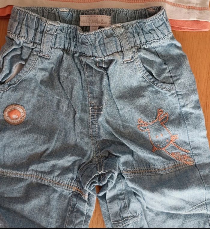 Ensemble short et t-shirt taille 1 an en très bon état - photo numéro 2