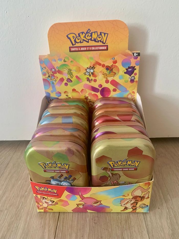 Lot de 10 Mini Tin Pokémon Kanto + Display - photo numéro 3