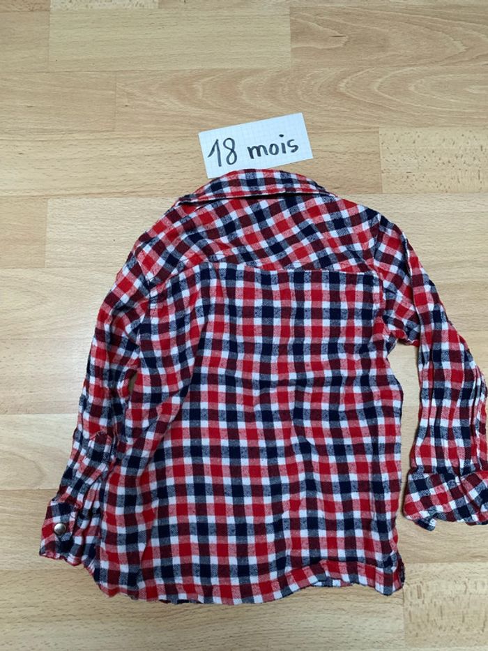Chemise manches longues avec pressions 18 mois Mini Gang - photo numéro 5