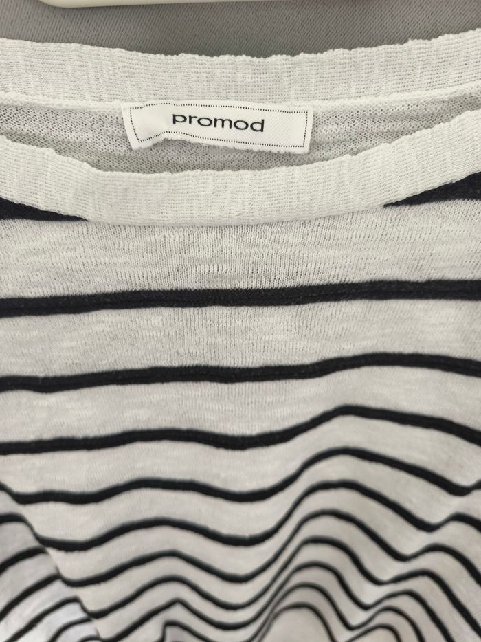 Pull oversize marinière femme taille 40 - photo numéro 3