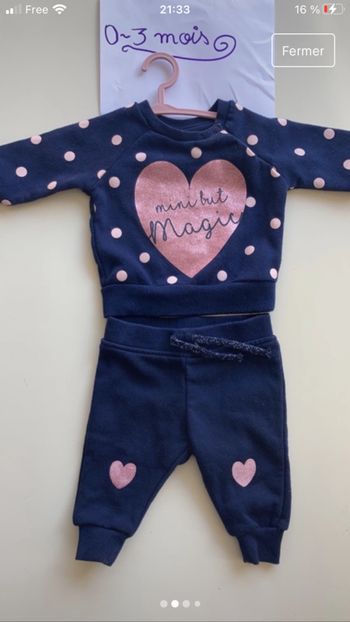 Ensemble fille 0/3 mois