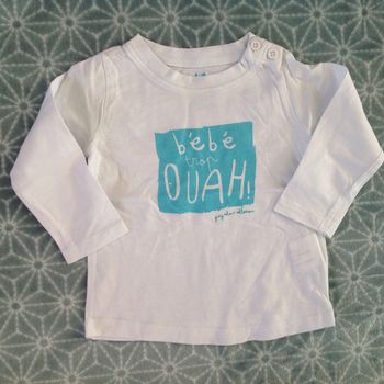 Tee-shirt blanc Tape à l'œil - 9 mois