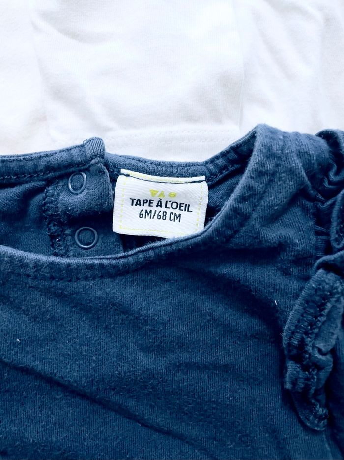Lot de 3 tee-shirts manches longues « tape à l’œil » 6 mois - photo numéro 4