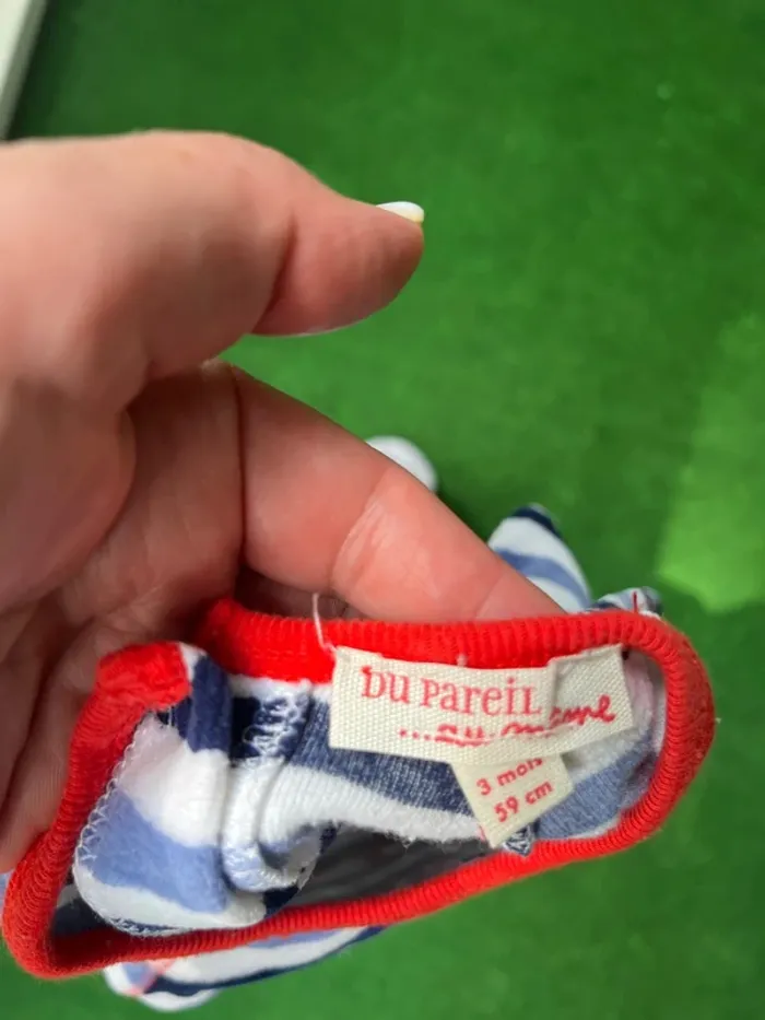 Grenouillère 3 mois 👶 taille 59 cm - photo numéro 3
