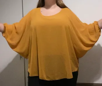 Blouse fluide moutarde