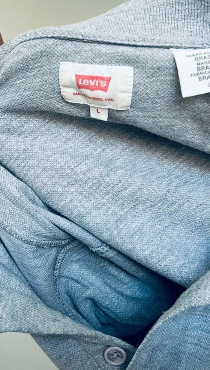Polo gris levi’s taille L - photo numéro 4