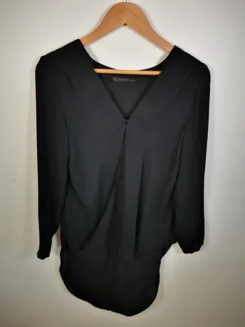 C35 blouse noir zara XS