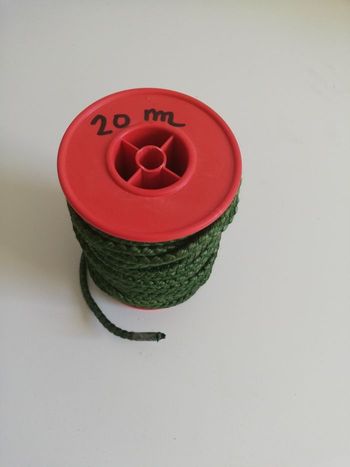 20 mètres de corde verte tressé pour loisirs créatifs