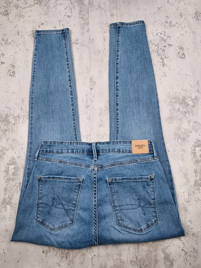 Jean Levi’s Denizen High Rise Skinny bleu – Taille 38 Femme (mesures en photos) - photo numéro 3