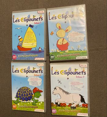 Lot dvd Les Clipounets 