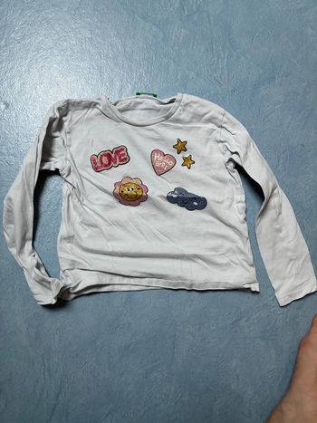 T-shirt Benetton, 6 ans manches longues
