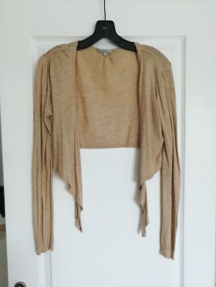 Boléro beige t.40