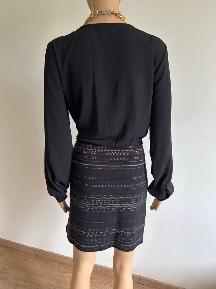 Robe noire et dorée à manches longues Morgan taille 42 jamais portée - photo numéro 5