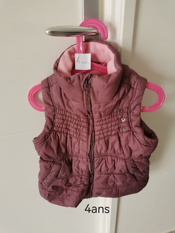 Veste sans manches fille 4ans
