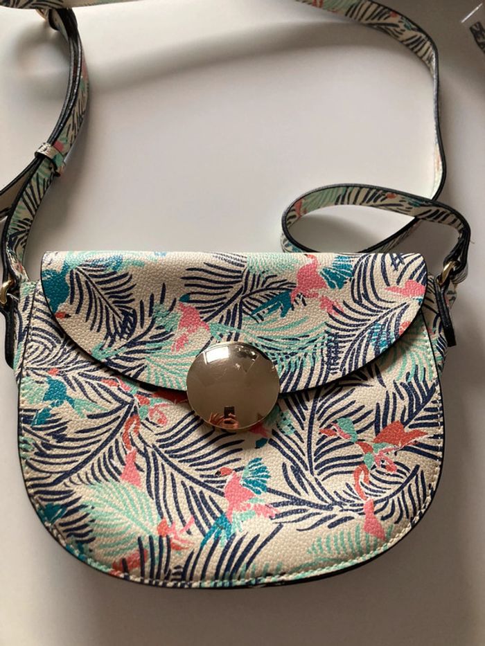 Sac motif perroquet