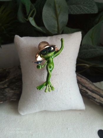 Broche grenouille