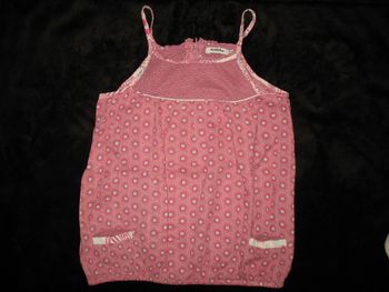 DÉBARDEUR A BRETELLES VIEUX ROSE FILLE "TAPE A L’ŒIL" - 12 ANS - n°01