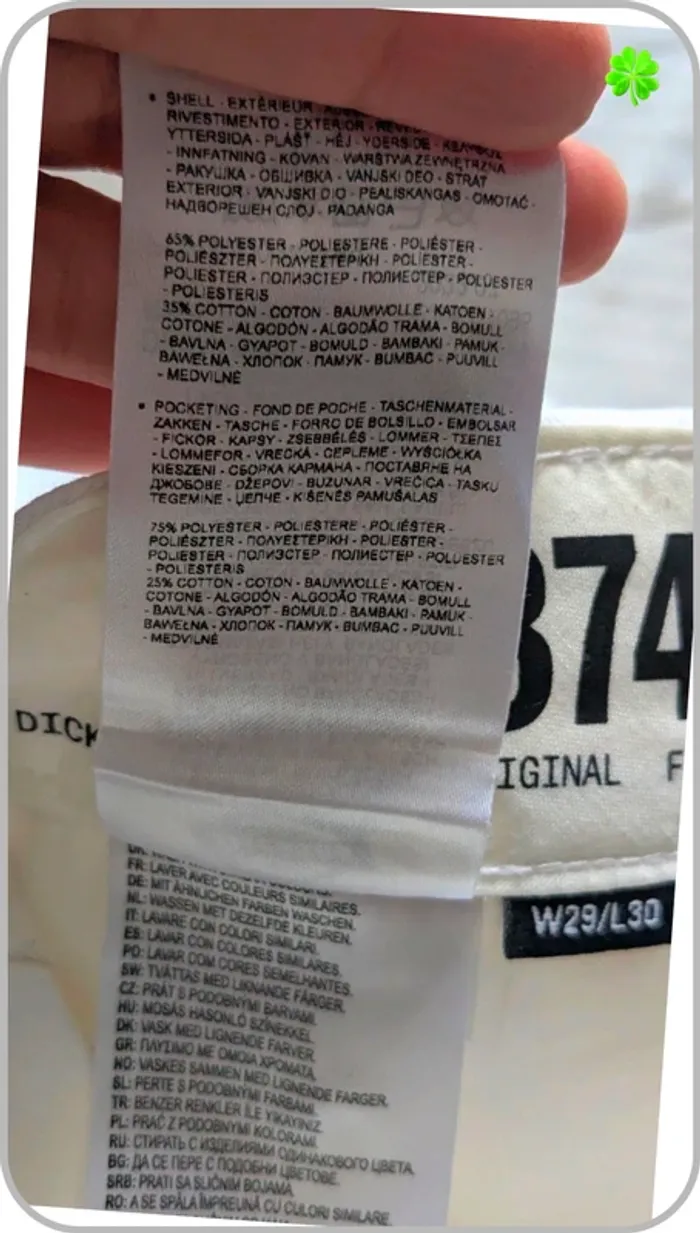 Chino blanc Dickies 874 homme 38 - photo numéro 11