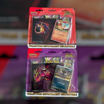 🔥 lot de 2 tripacks pokémon - me2.5 - héros transcendants neuf - scellés
