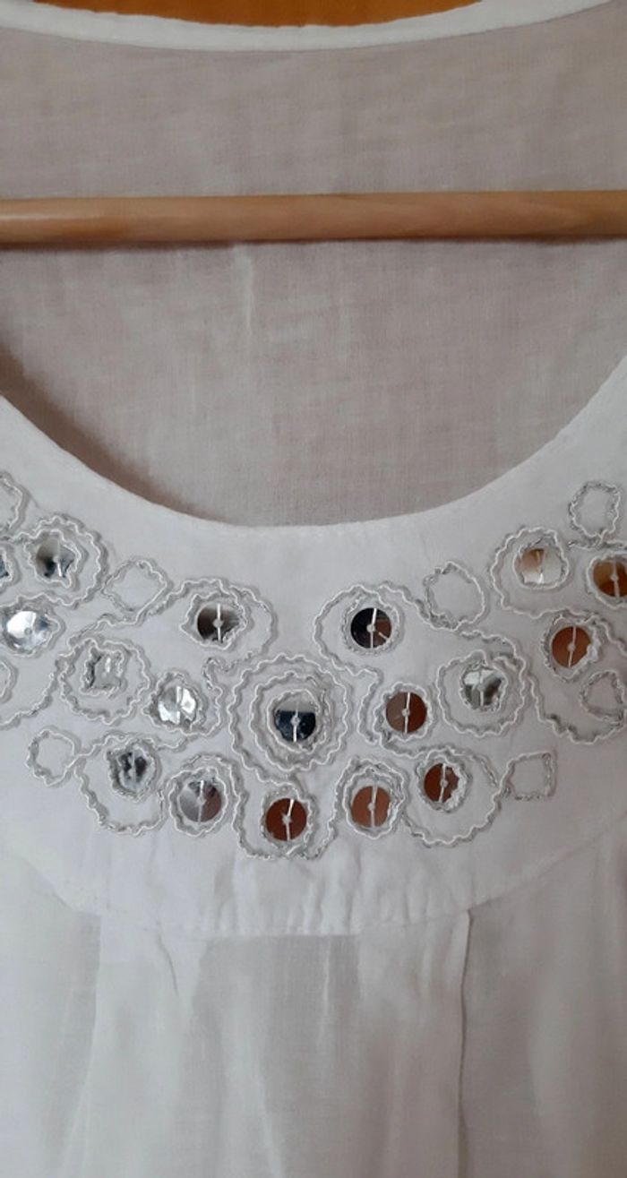 Tunique-robe été blanche - photo numéro 2