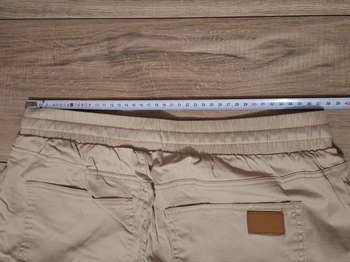 Pantalon cargo homme jogging survêtement décontracté élastique avec poches coupe classique beige - photo numéro 5