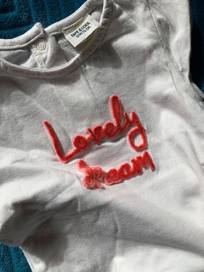 Tee shirt 12 mois fille - photo numéro 4