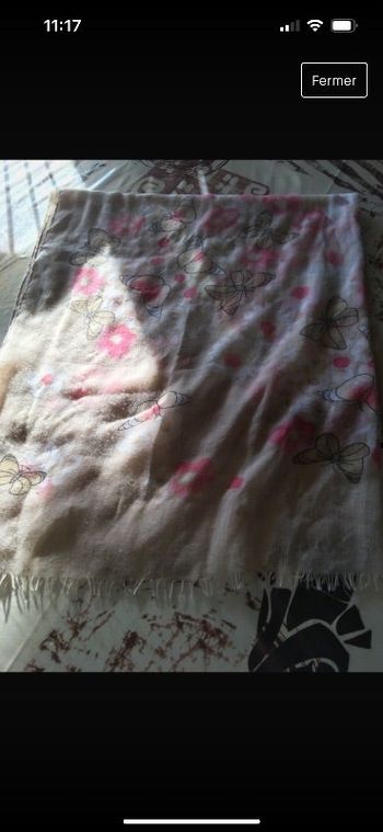 Châle imprimé papillon