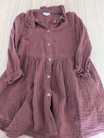 Robe marron, 4 ans Vertbaudet