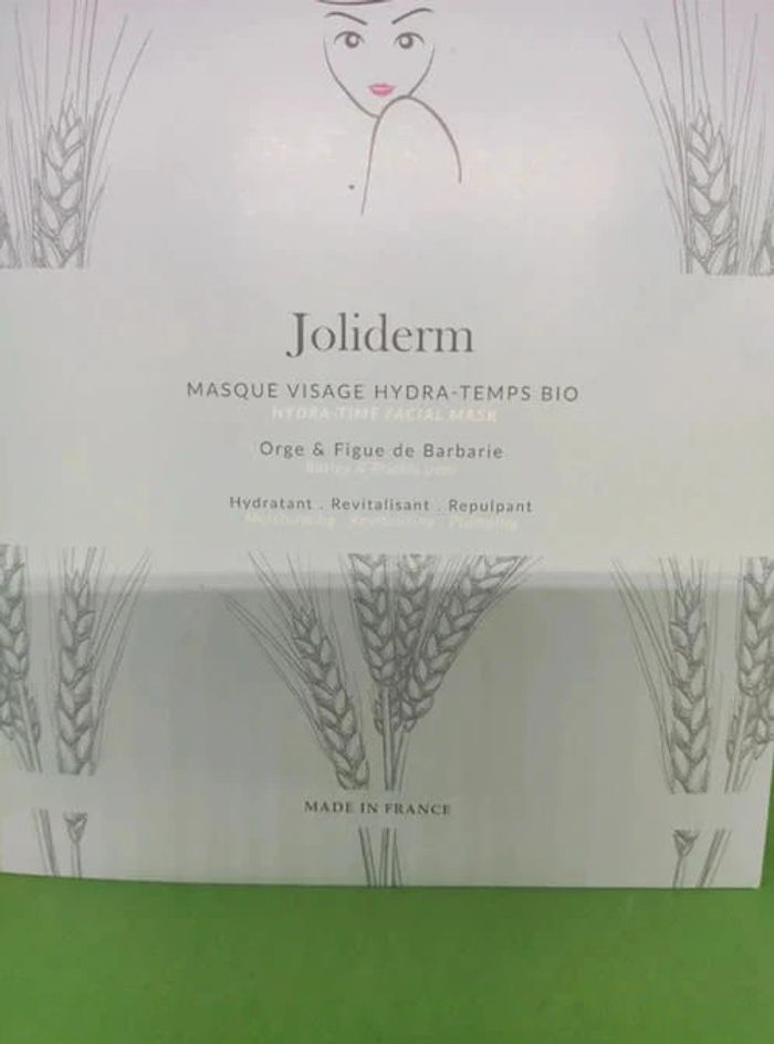 Joliderm masque visage en coton bio - photo numéro 2