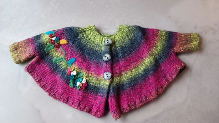 Cape laine /poncho 12 mois