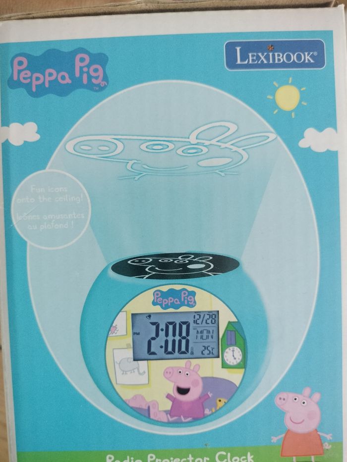 Réveil projecteur Peppa Pig neuf - photo numéro 2