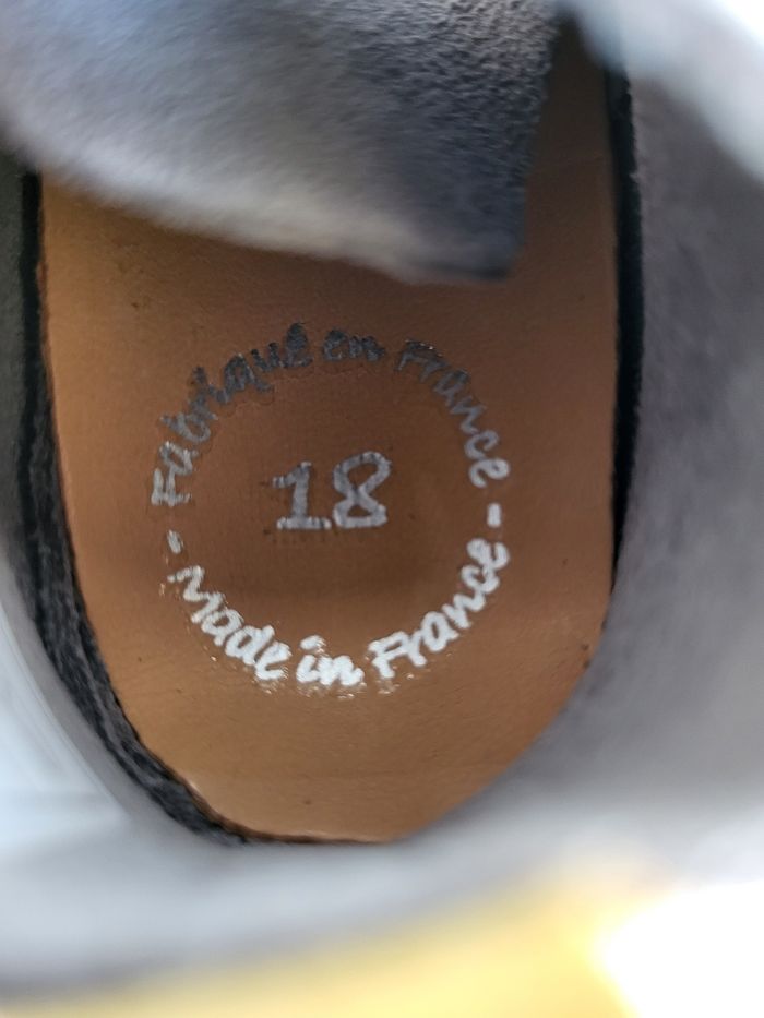 Chaussures bébés cuir Point 18 Made in France 🇨🇵 - photo numéro 4