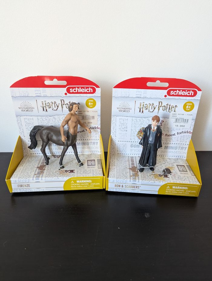 Lot de figurines Schleich Ron et croutard, et Firenze harry Potter