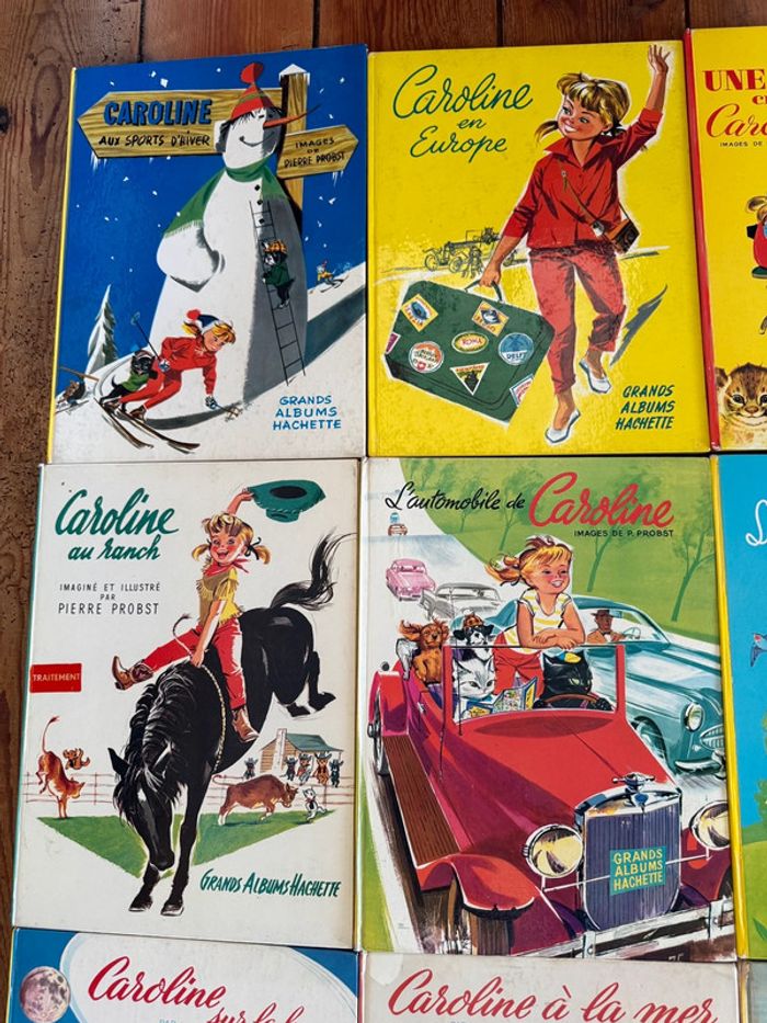 Lot de 14 livres Caroline anciens TBE - Grands albums Hachette Pierre Probst couleurs - photo numéro 10
