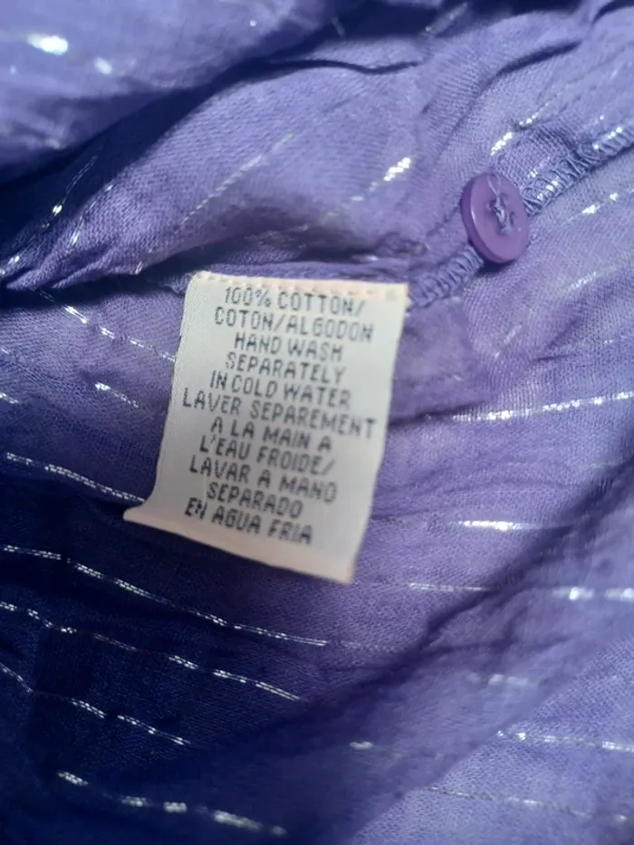 Chemise violette légère femme - photo numéro 7