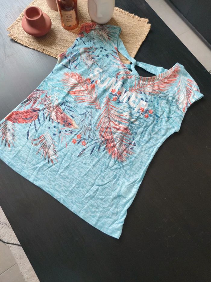 Tee shirt turquoise