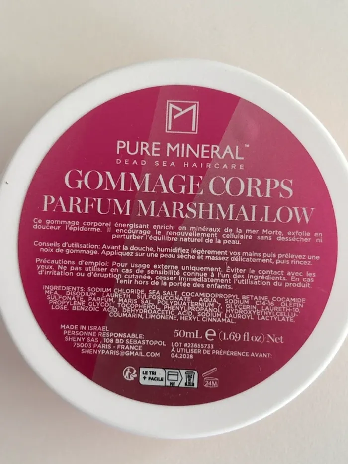Lot 2 gommages corps Pure Mineral (Mer Morte) neuf - photo numéro 3
